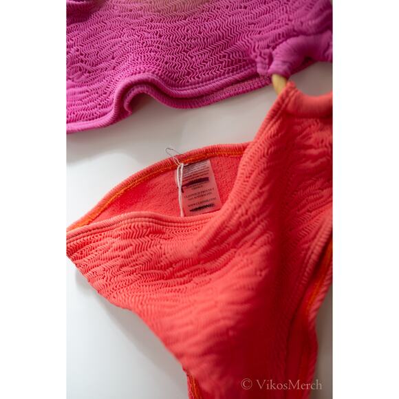 Free People Pink and Orange One Piece Swimsuit - Picture 4 of 5